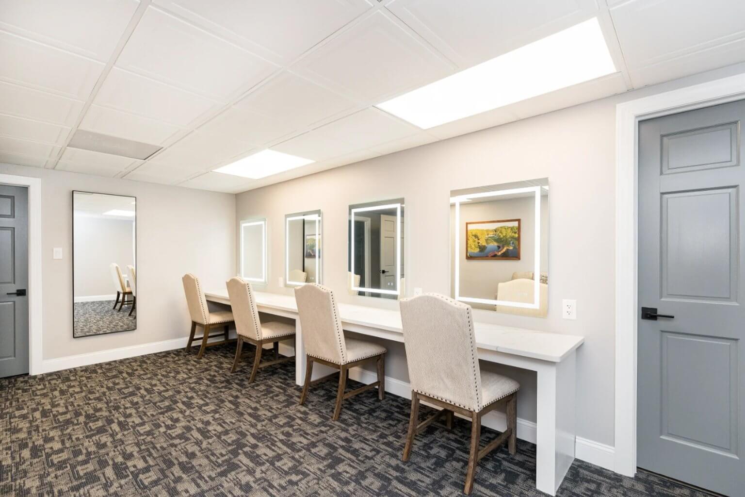 Room for the whole party to get ready